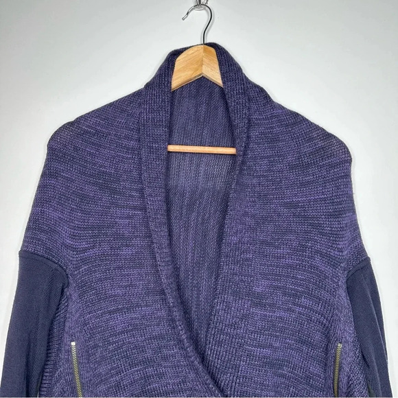 Lululemon Wrap It Up Merino Wool Sweater in Black Grape/Going Grape - Picture 4 of 15